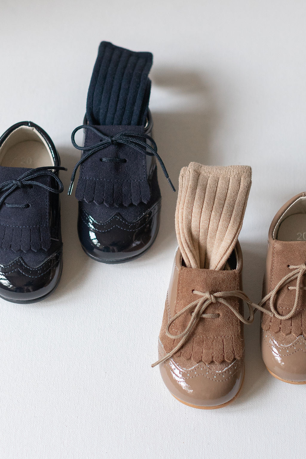 Fringe shoes in camel