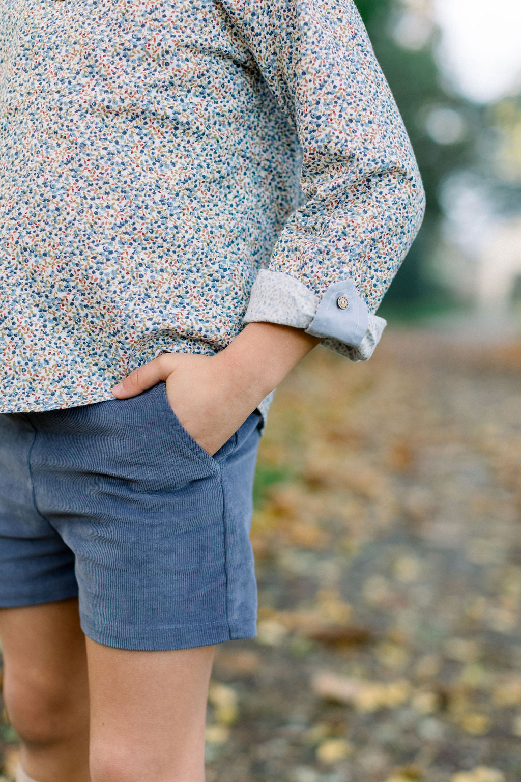 Floral shirt in blue