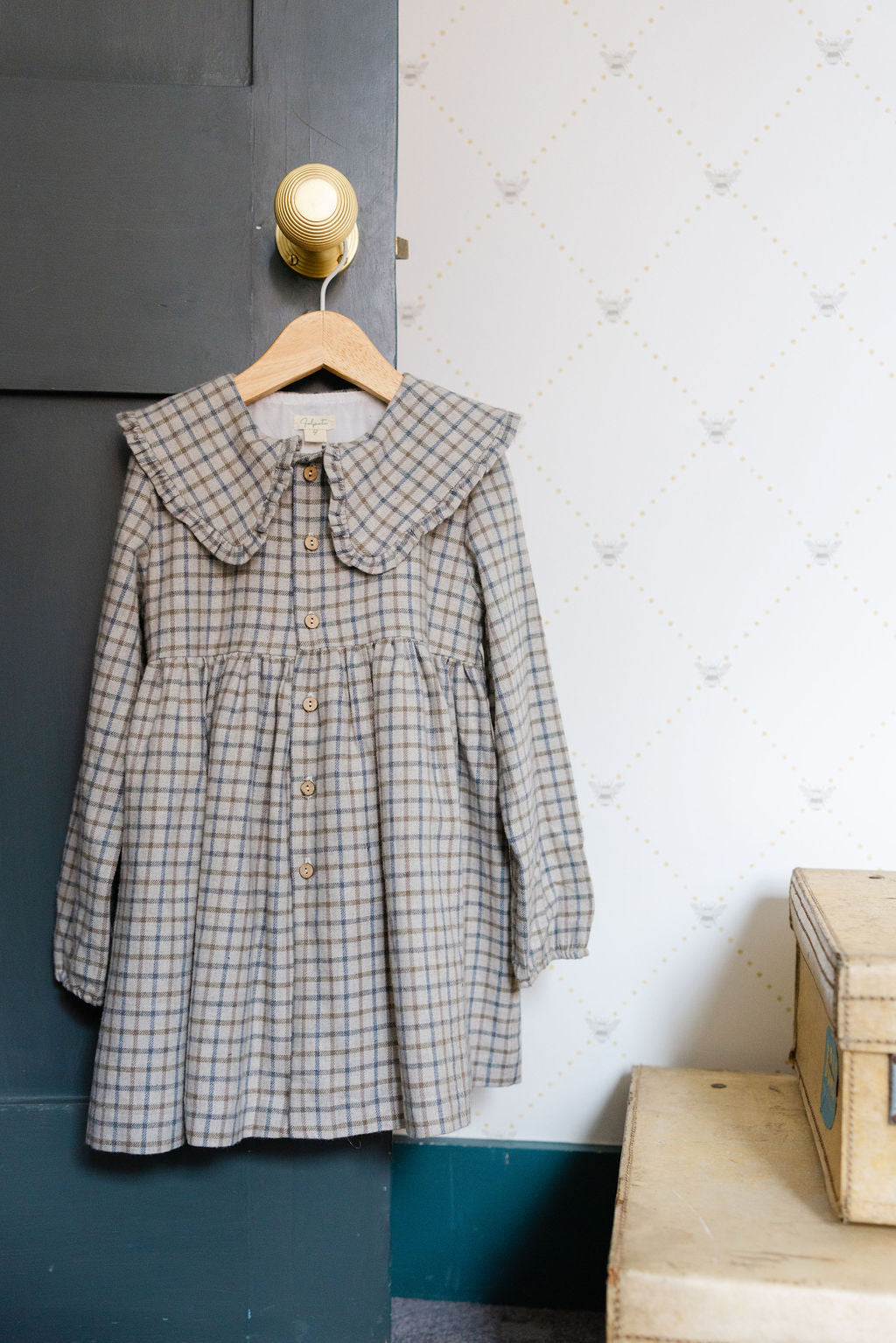 Plaid winter dress