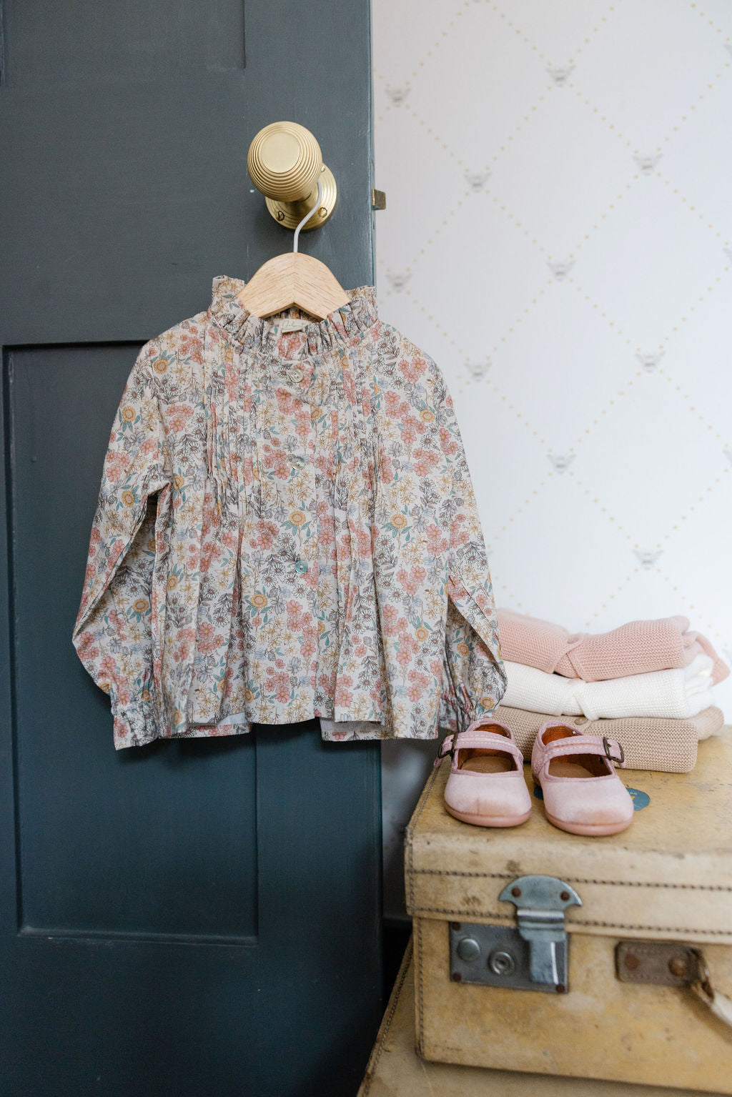 Ruffle collar blouse