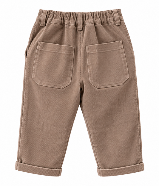 Trousers in corduroy