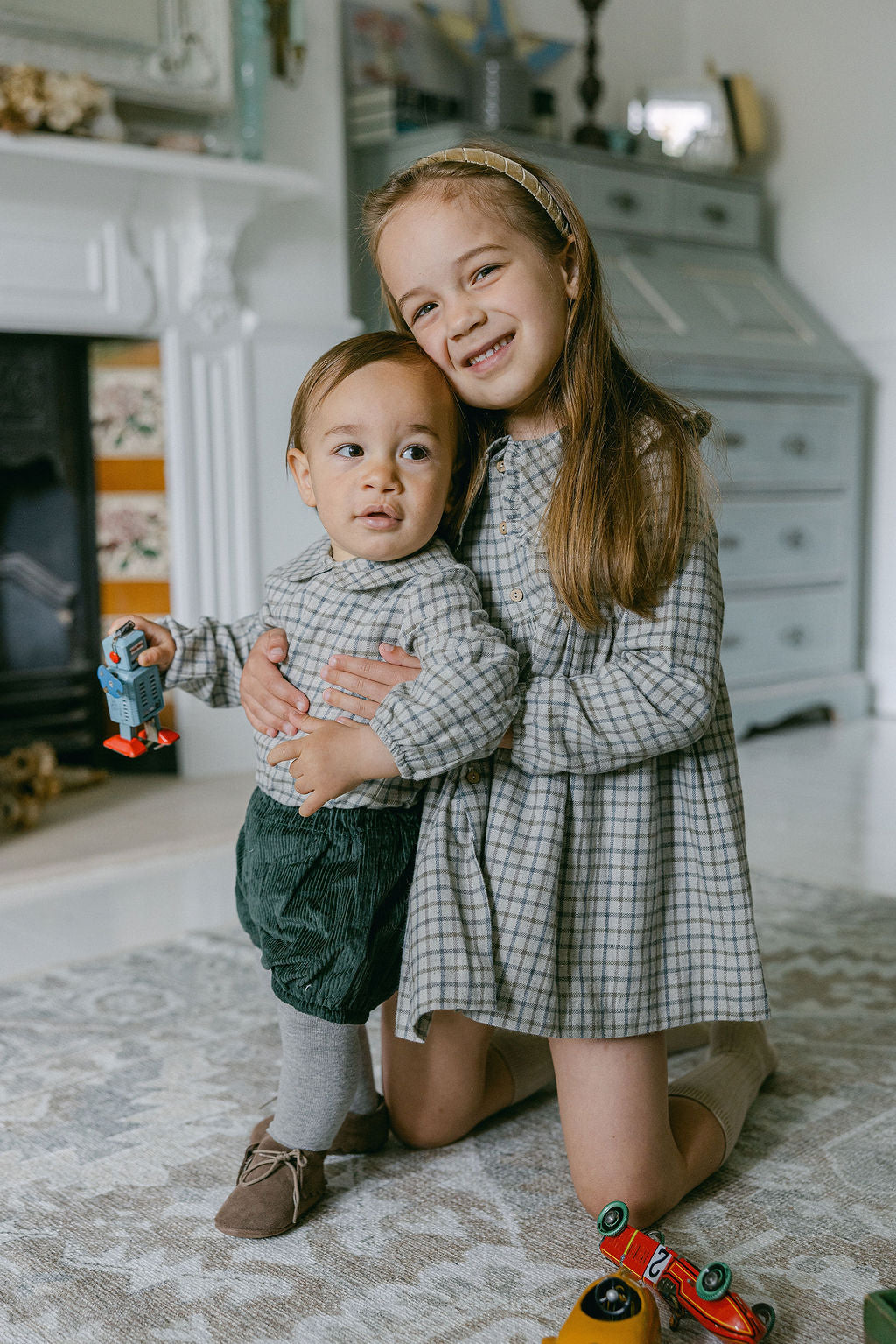 Plaid winter dress