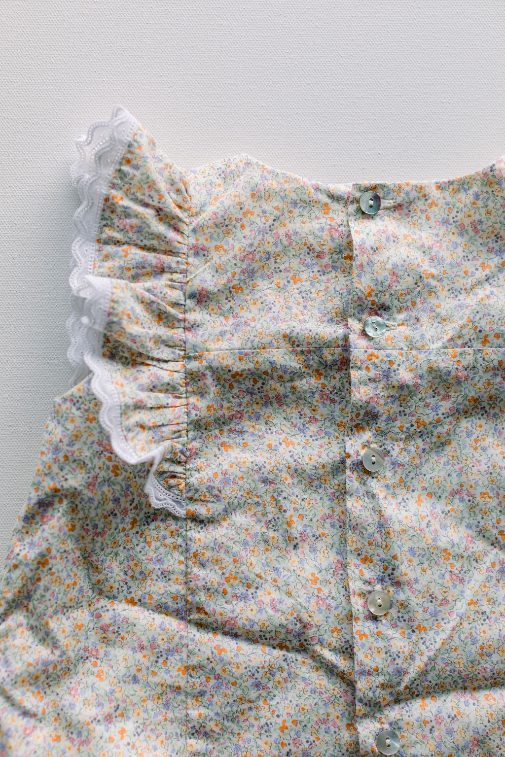 Floral ruffle romper