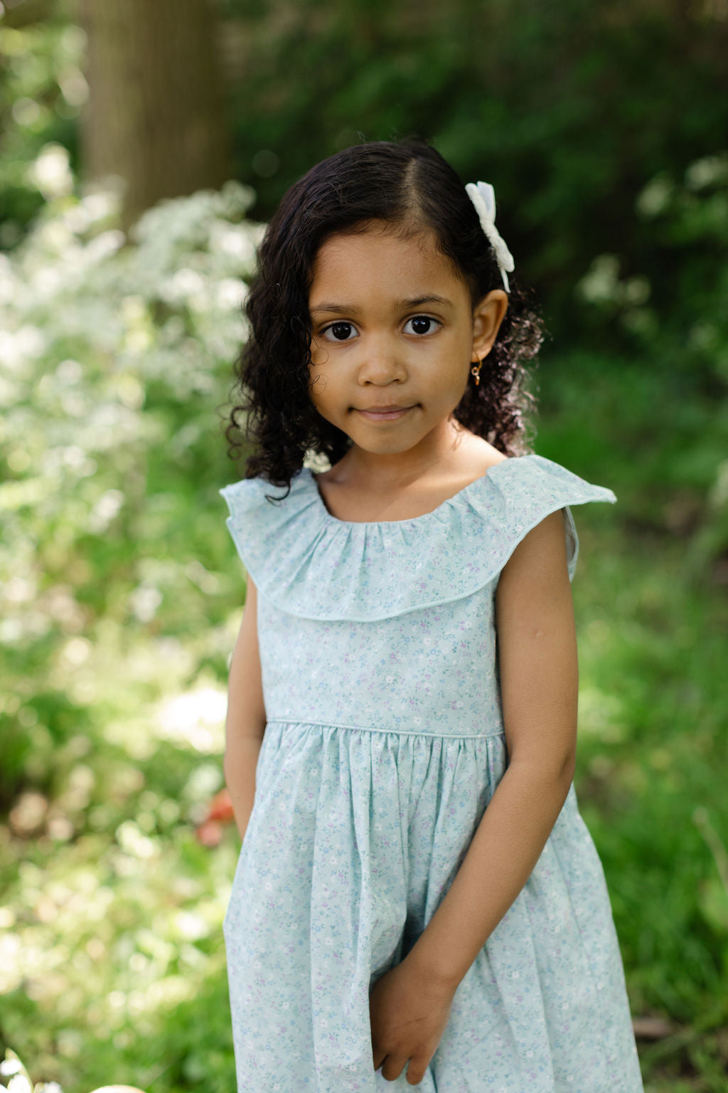 Floral Green Water Dress