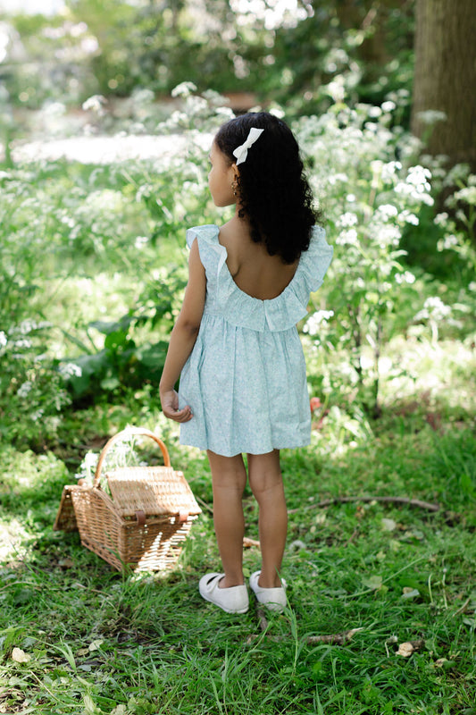Floral Green Water Dress