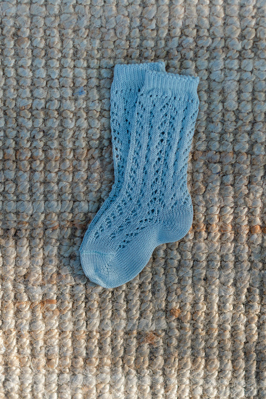 Openwork knee high socks