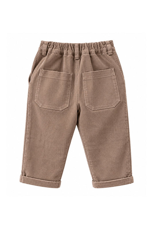 Trousers in corduroy