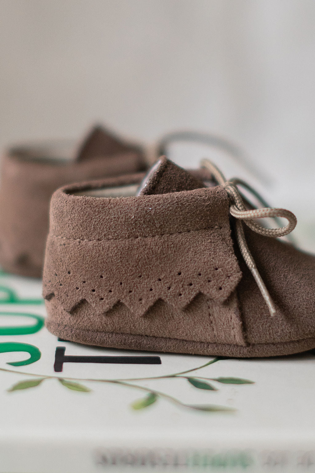 Pram Booties in taupe