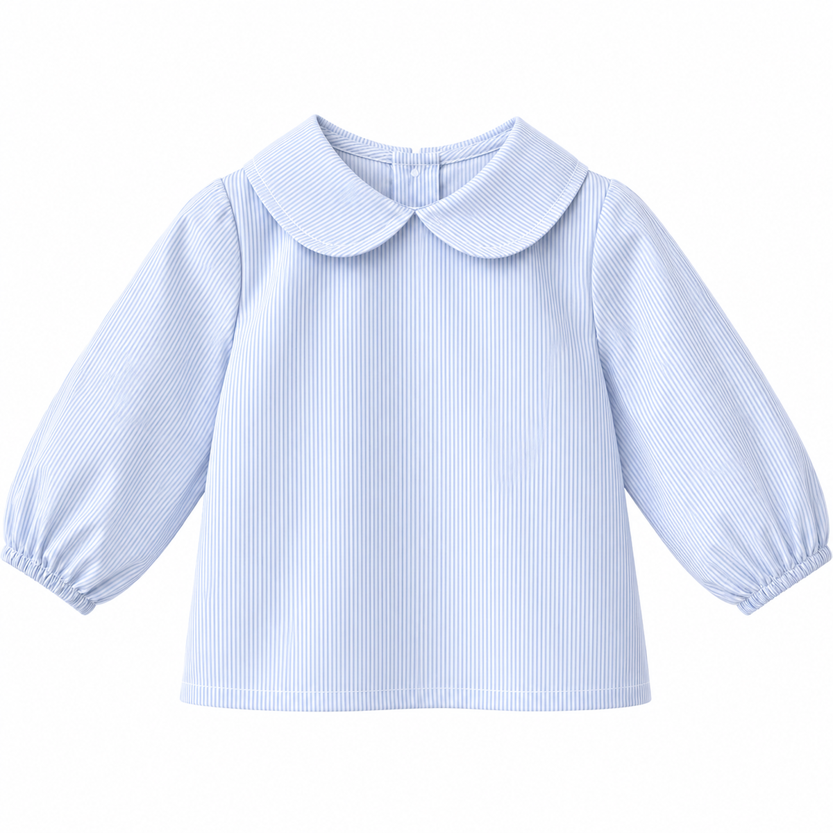 Peter Pan Shirt in Blue Stripe