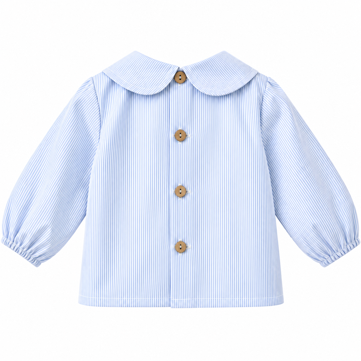 Peter Pan Shirt in Blue Stripe