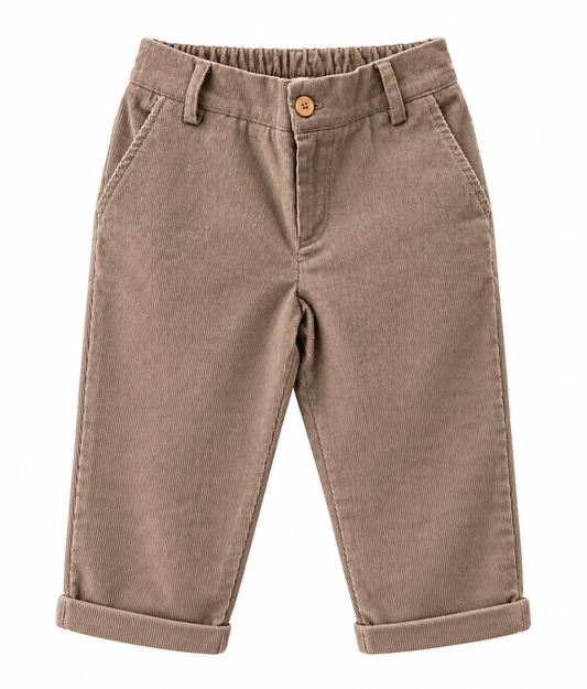 Trousers in corduroy