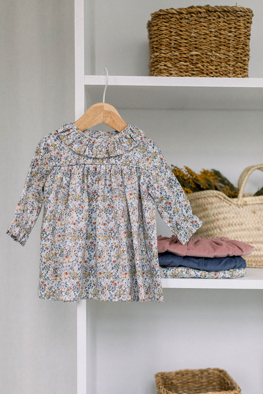 Floral baby blouse