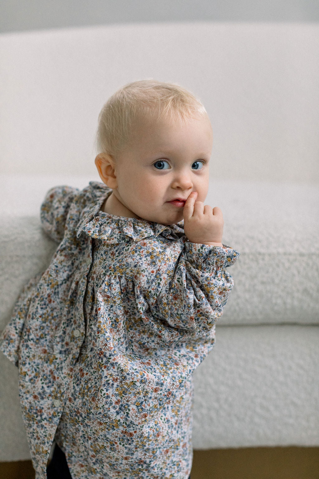 Floral baby blouse