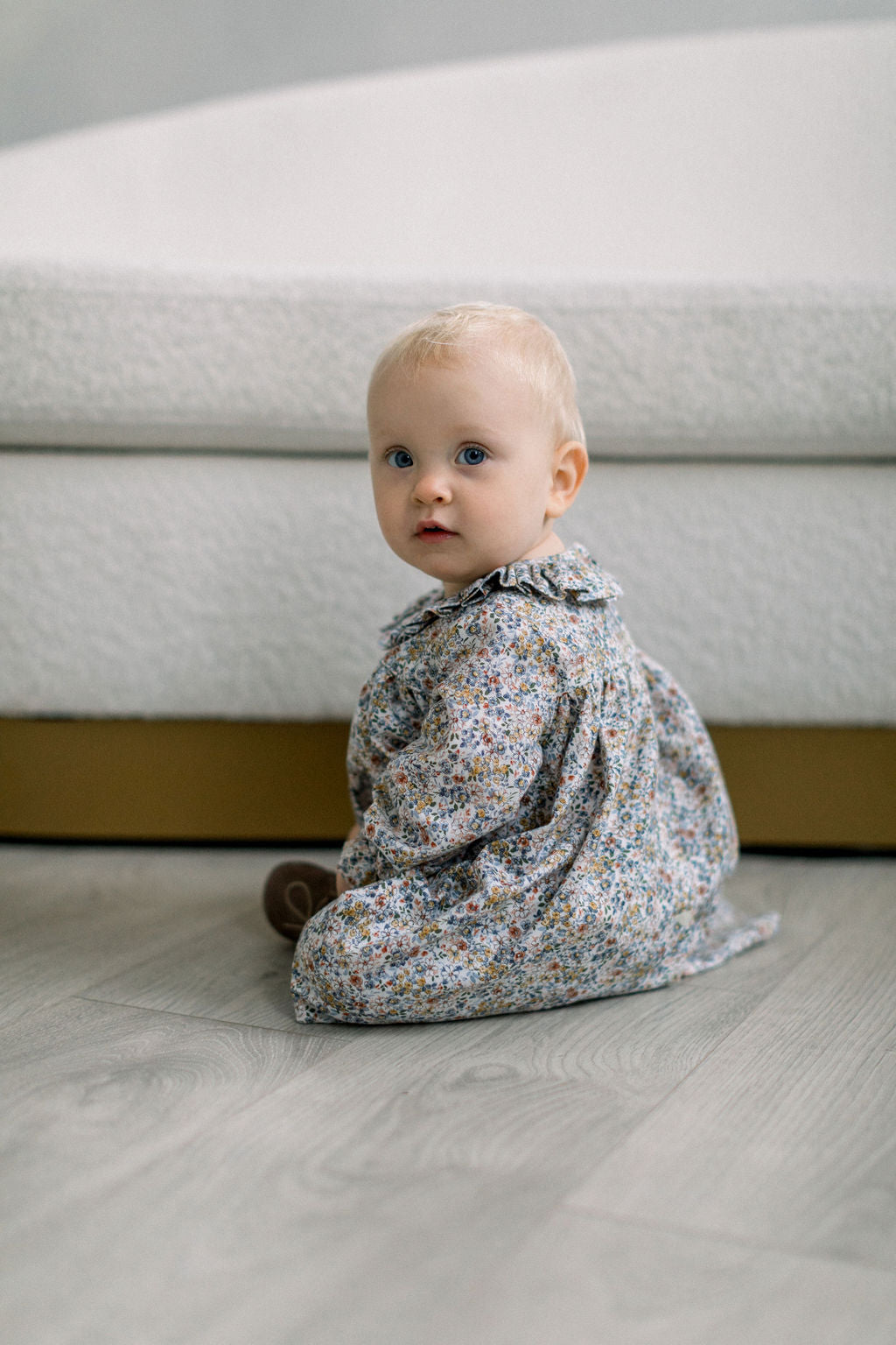 Floral baby blouse