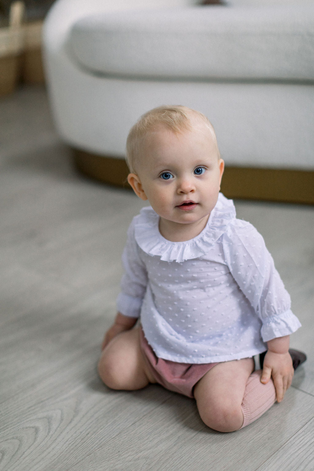 Dotted swiss blouse