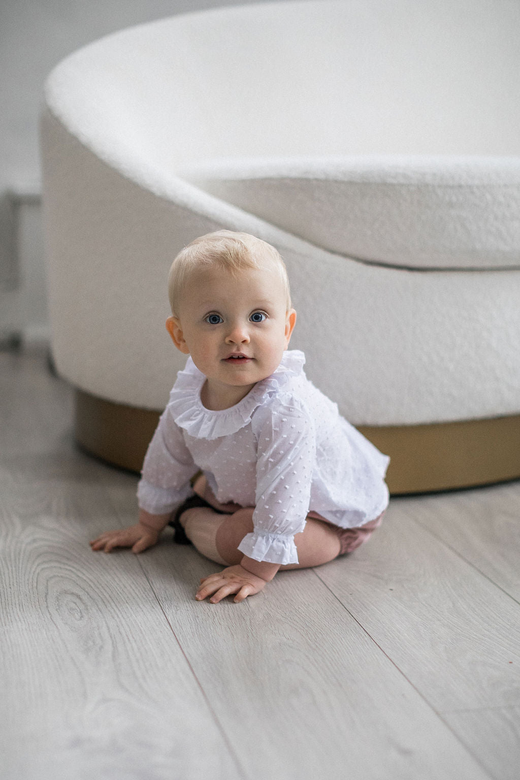 Dotted swiss blouse