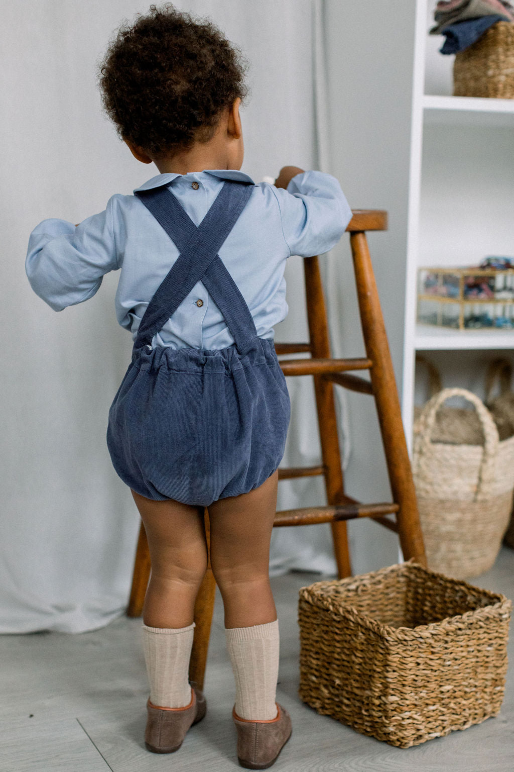 Peter Pan shirt in arctic blue