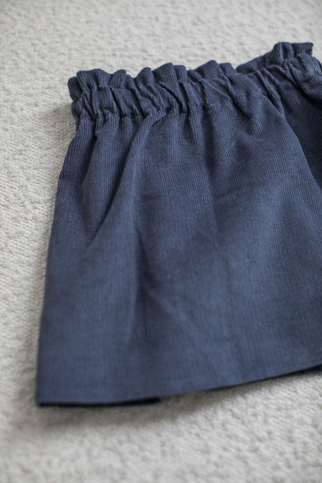 Corduroy skirt in blue