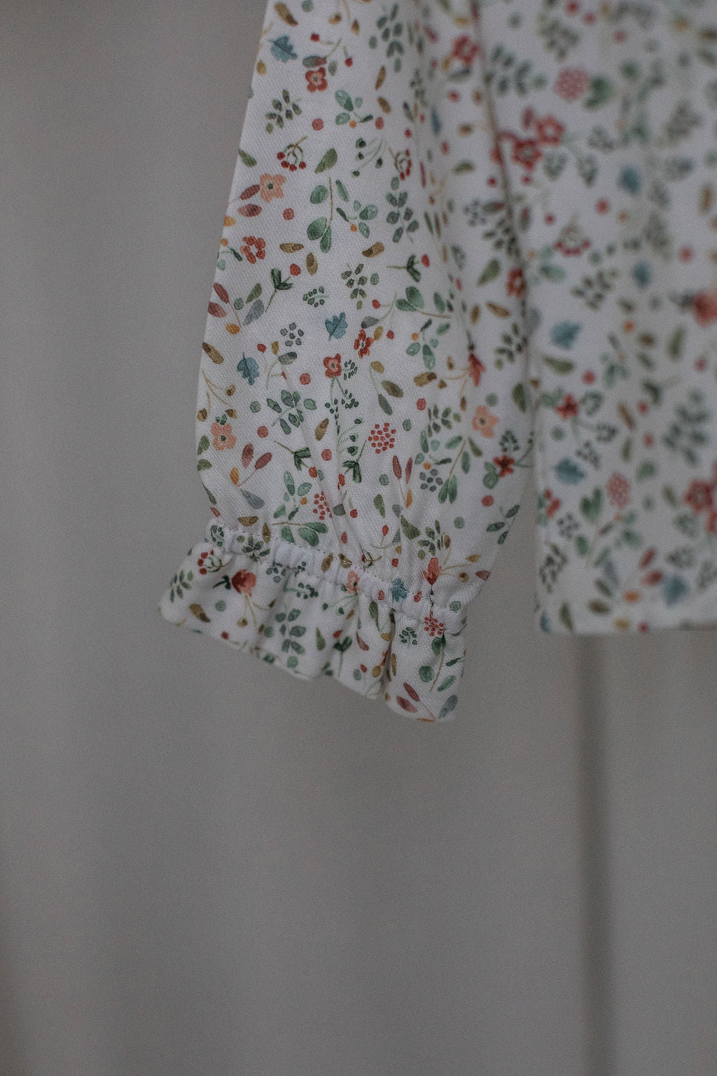 Leaves and floral blouse