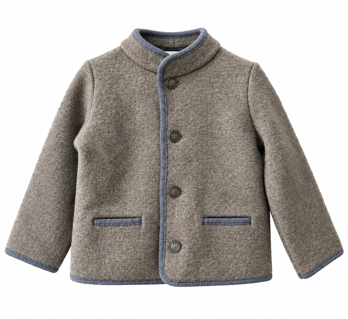 Austrian Wool Jacket in Mink and Grey