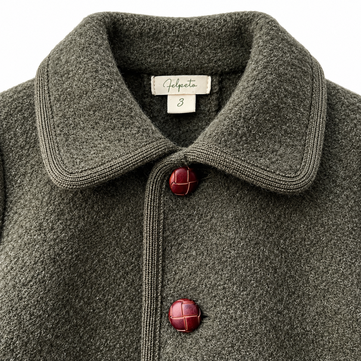 Wool Coat in Forest Green