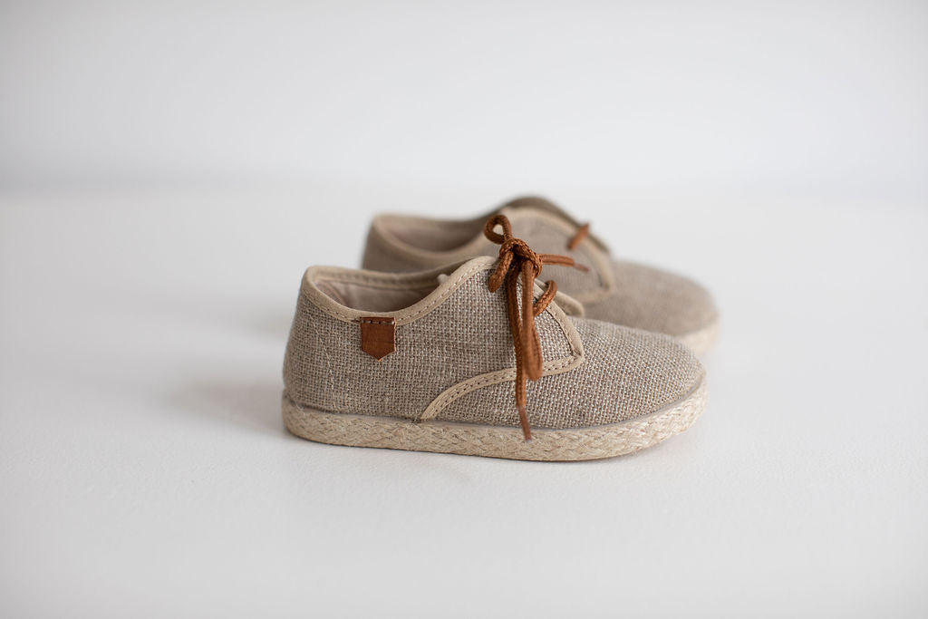 Natural linen shoes