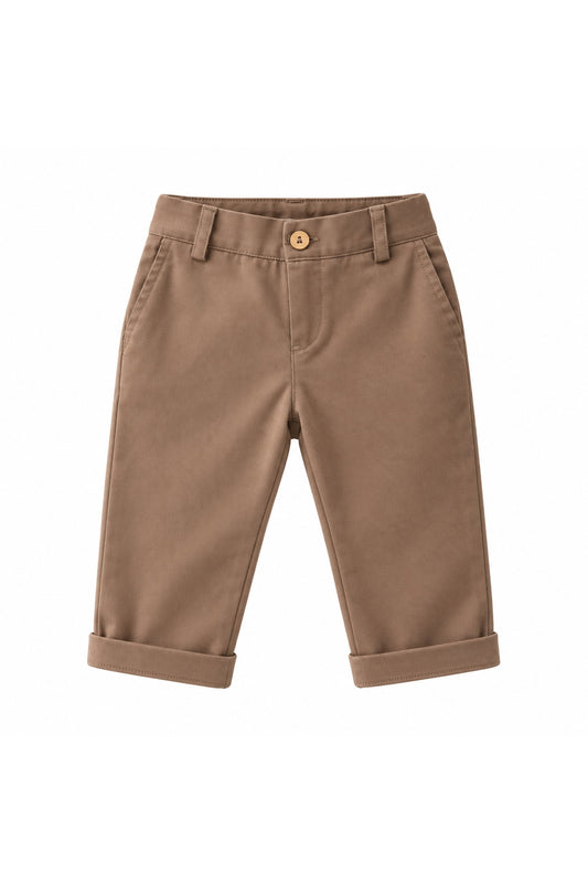 Trousers in Stone Twill