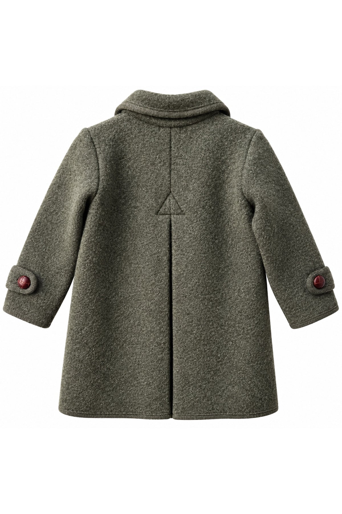 Wool Coat in Forest Green