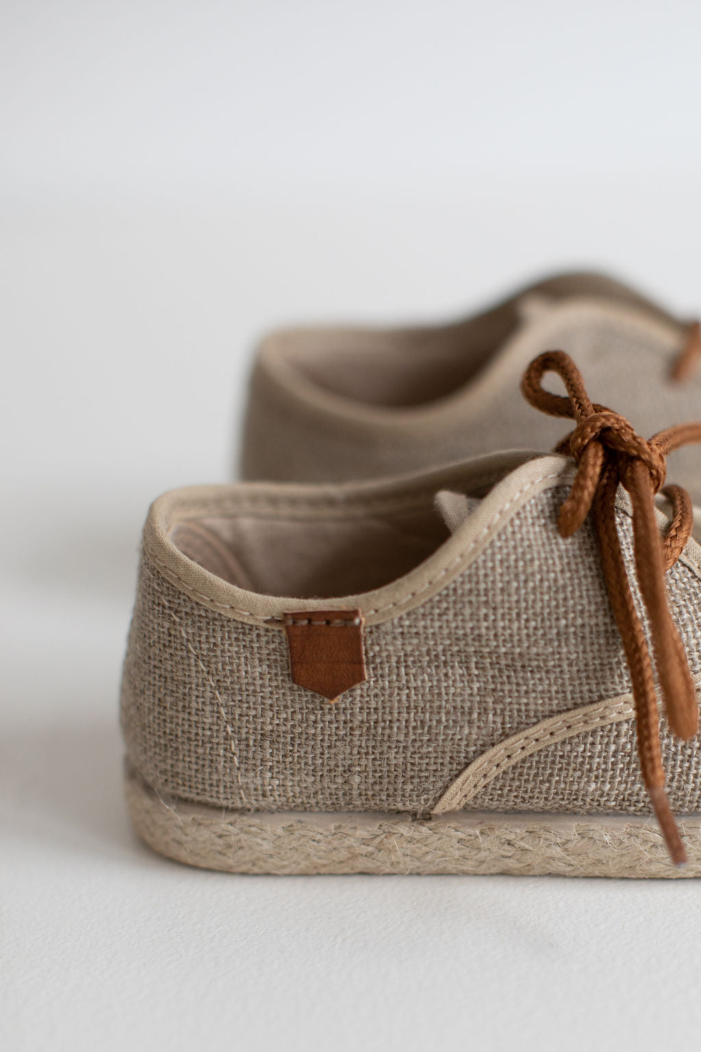 Natural linen shoes