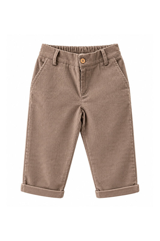 Trousers in corduroy