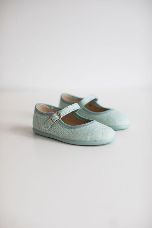 Mary Jane shoes in sage