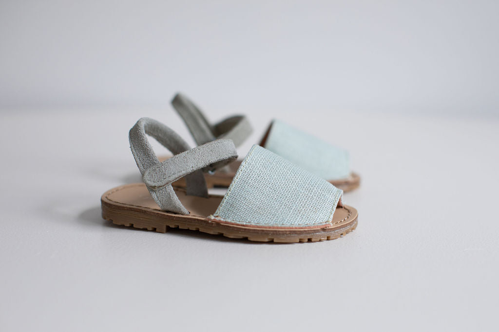 Menorcan sandals in sage
